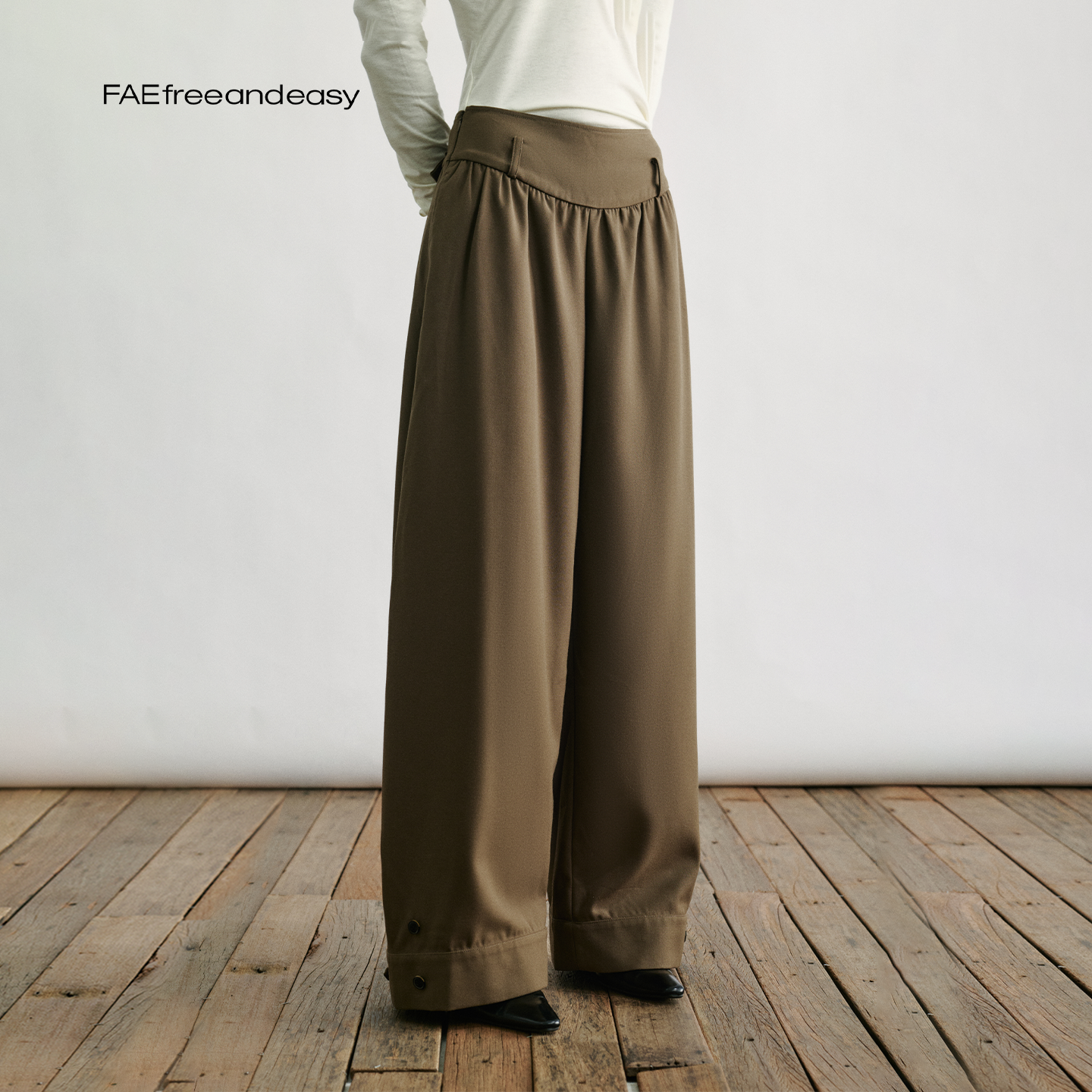 FAEfreeandeasy "无为心境 廓形西服裤" N54093