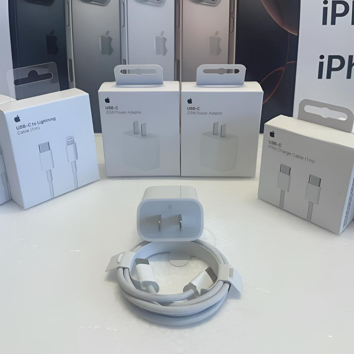 准新品 Apple/苹果 适用于16系列/15系列手机充电器数据线一套