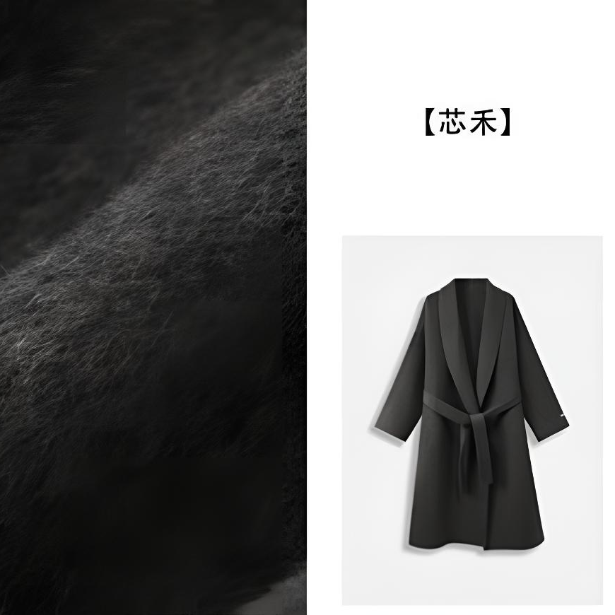 大缘·缘本【芯禾】秋冬新款骆驼绒外套气质绒面质感大衣外套DY006