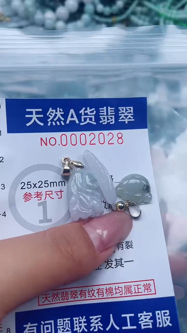 翡翠未镶嵌吊坠(不含链)1