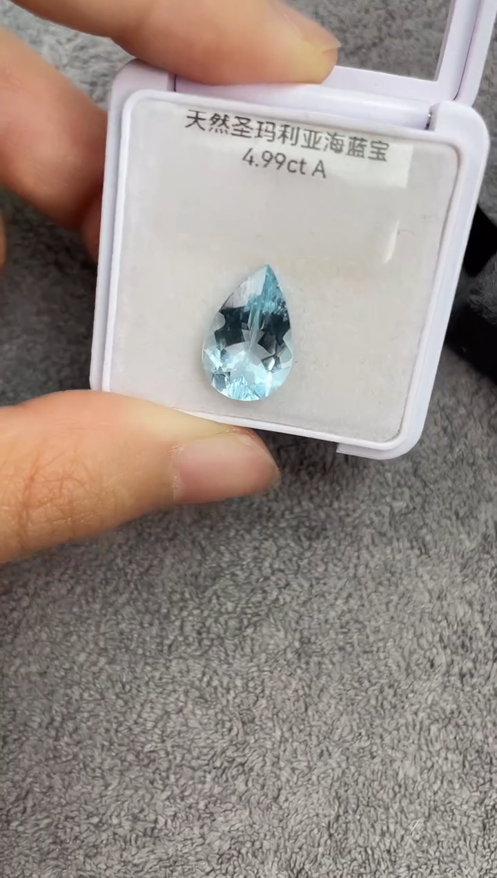 【闪购商品】海蓝宝石裸石未镶嵌4.99ct   