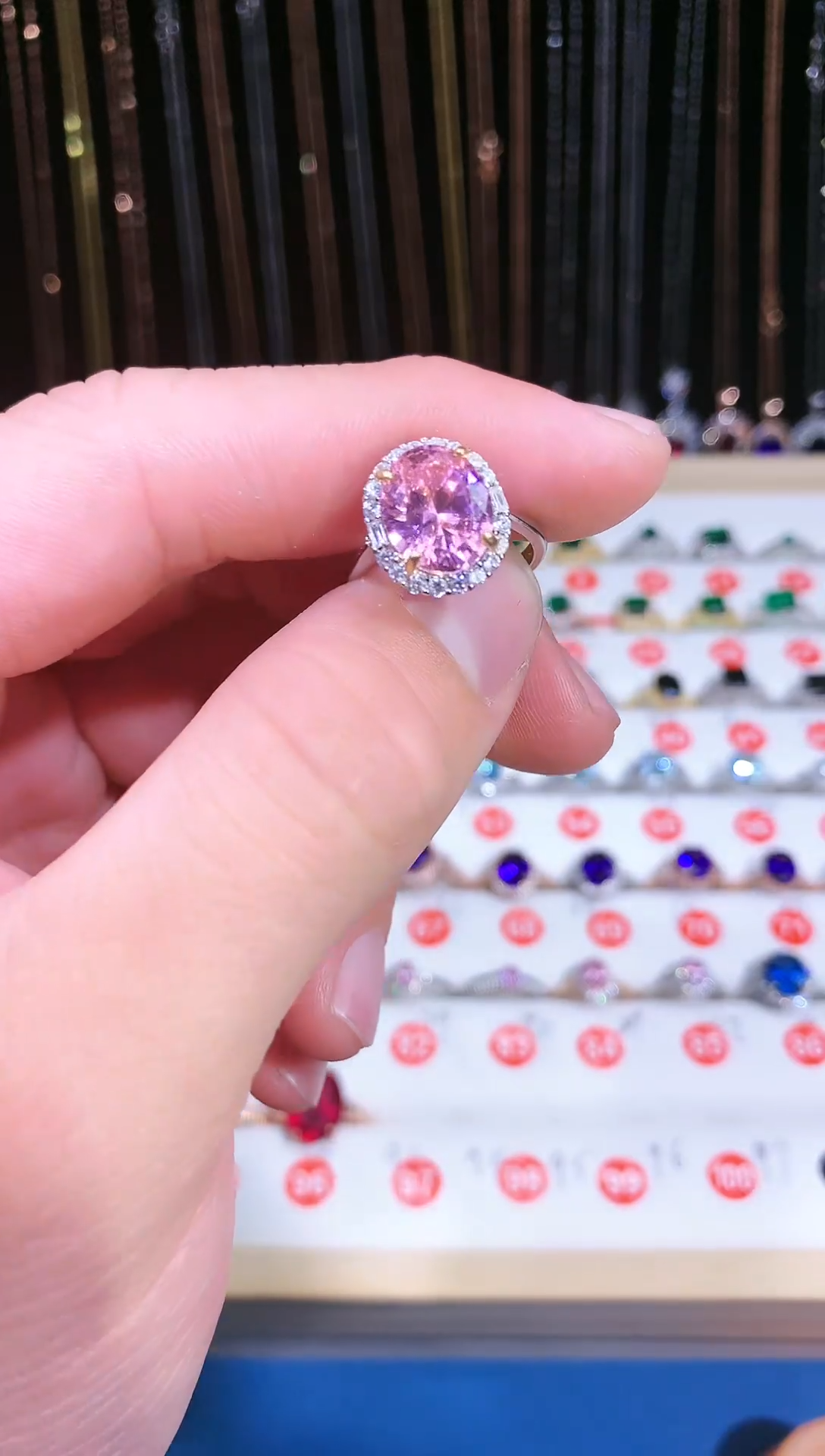 【闪购商品】蓝宝石戒指银S925镶嵌11111