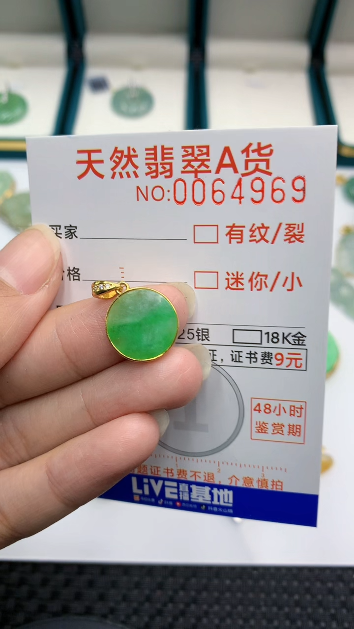 【闪购商品】翡翠颈饰银S925镶嵌            8