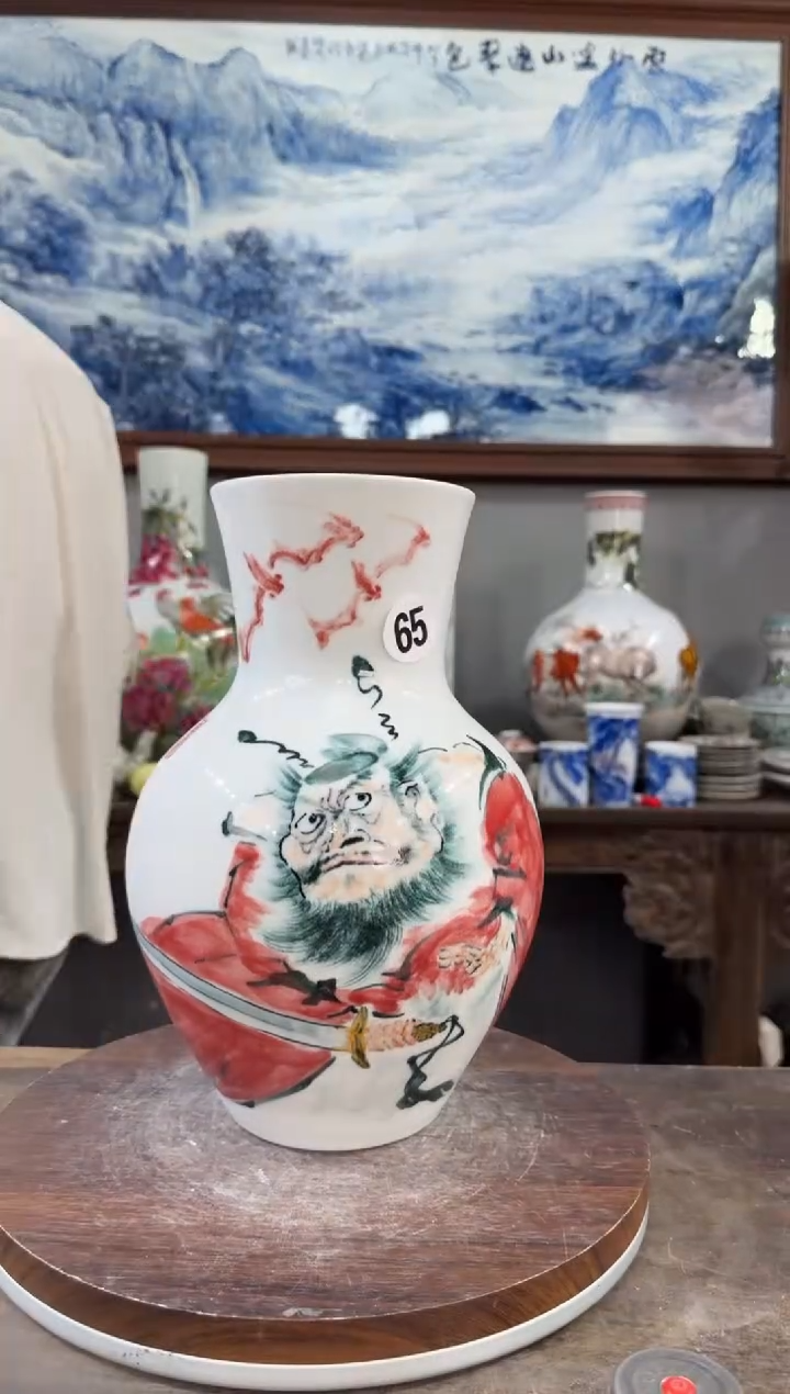 吴义松陶瓷联盟手绘陶瓷编码：65