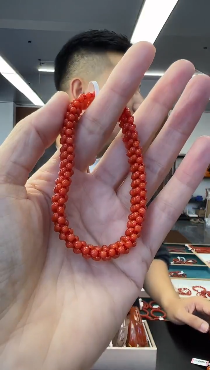 未镶嵌手链南红玛瑙A7小米链编织南红手串