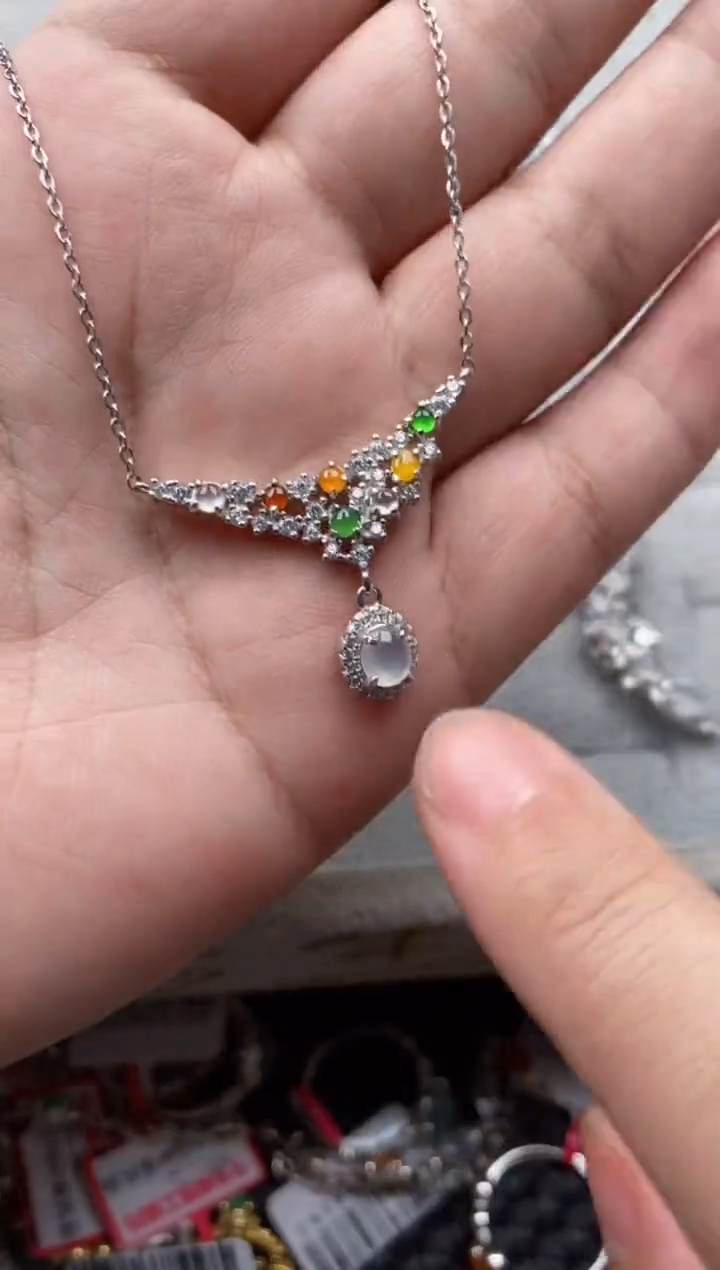 【闪购商品】翡翠戒指银S925镶嵌444444---0