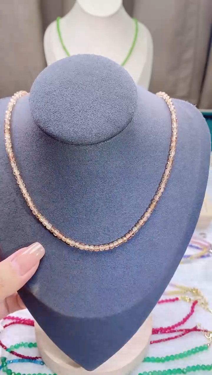 【闪购商品】尖晶石颈饰14K金镶嵌诗颜珠宝甄选SYZB94