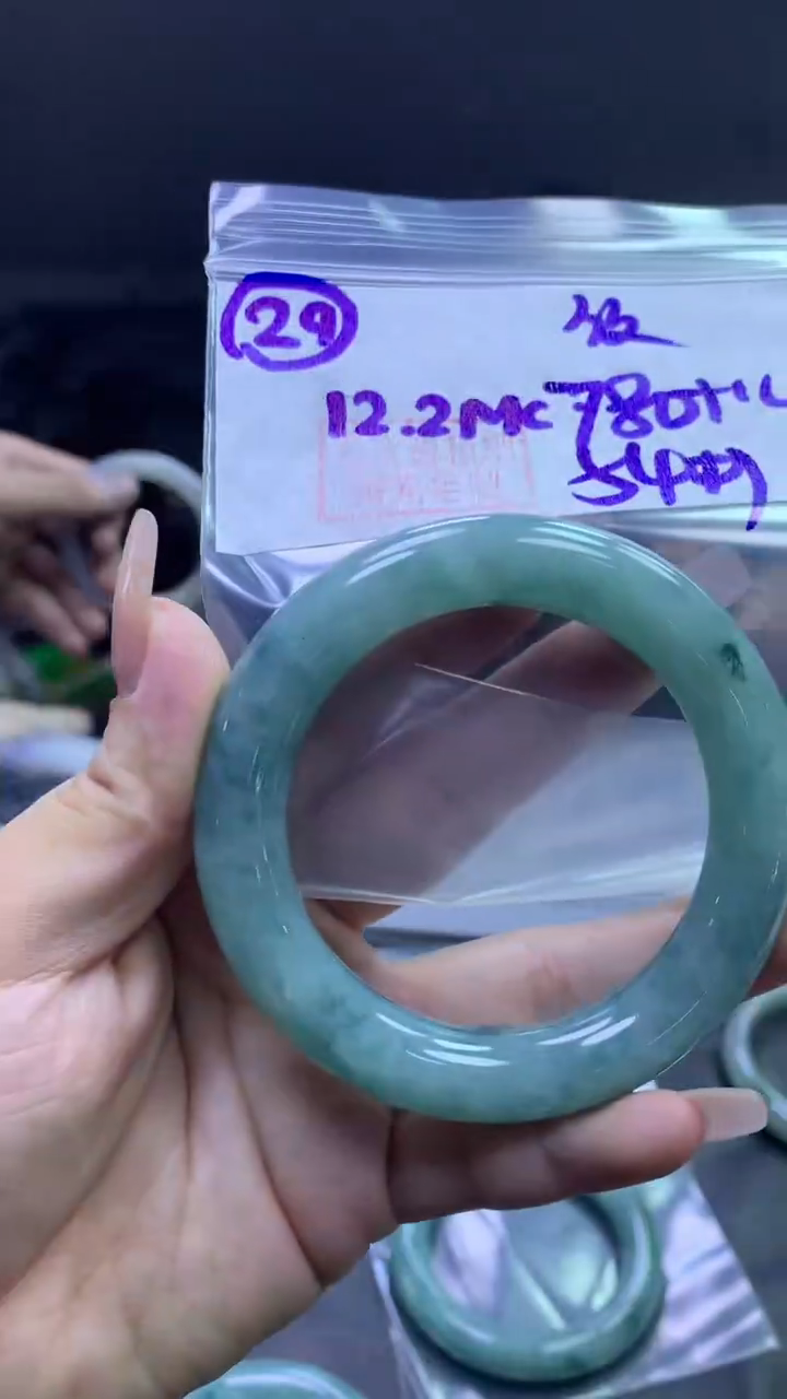 未镶嵌定制翡翠29圆条54纹+780元+拍一发一