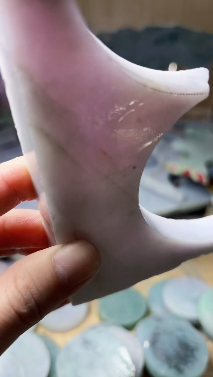 【闪购商品】翡翠颈饰未镶嵌A货白谭2512