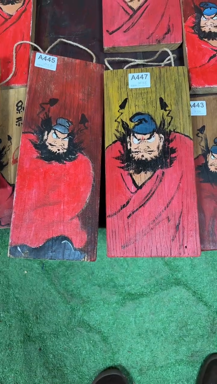 奥*风化老门板丙烯画