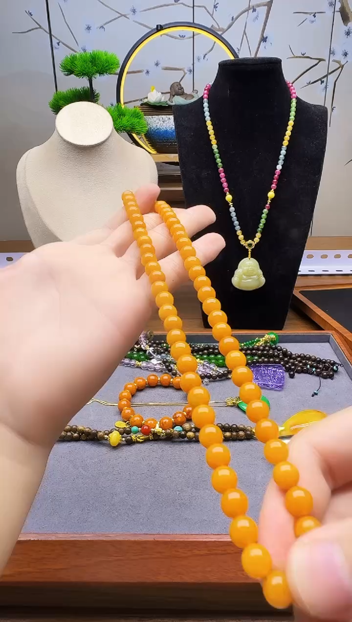 翡翠银S925镶嵌颈饰X98        