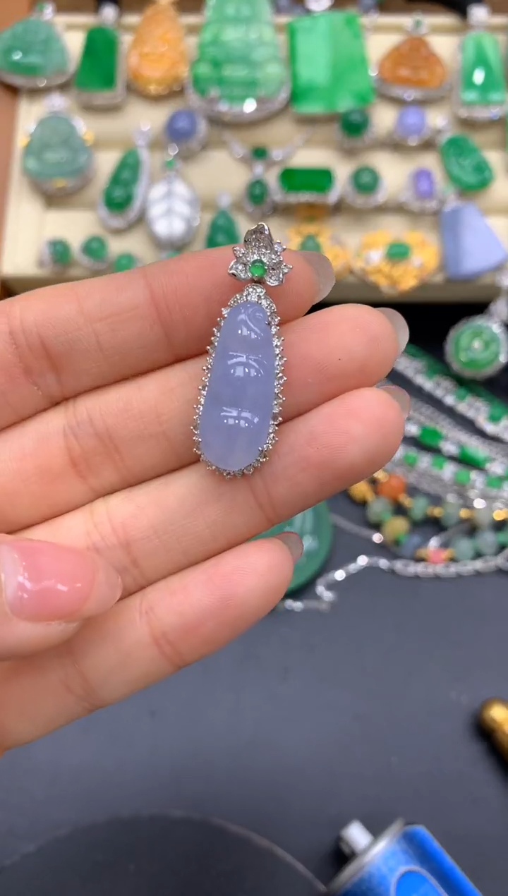 【闪购商品】翡翠颈饰18K金镶嵌436-中国好珍宝