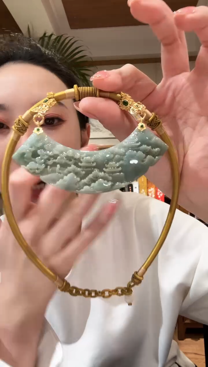 【闪购商品】翡翠颈饰未镶嵌国风