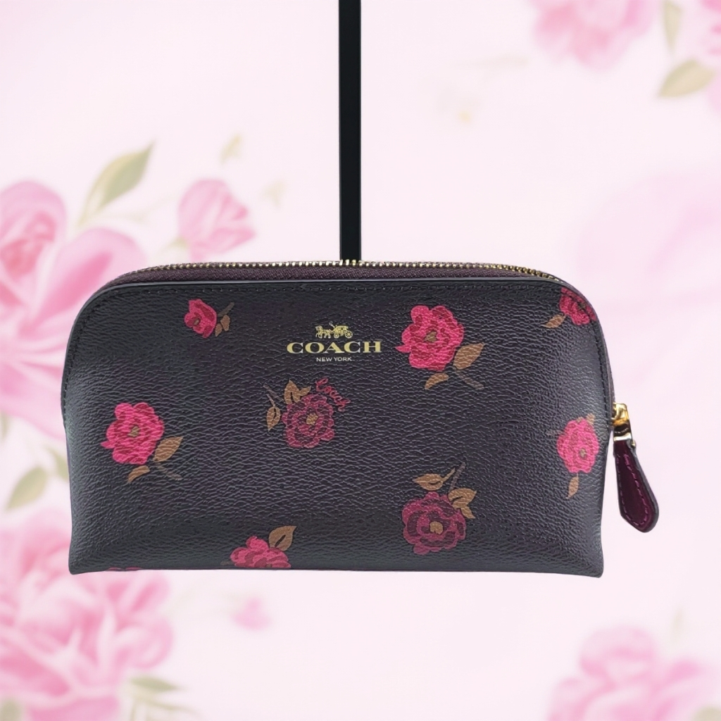 95新 COACH/蔻驰  玫瑰花手拿包  1753 5185 