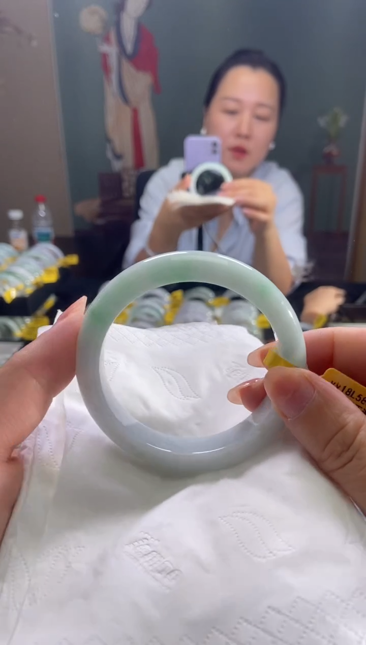 未镶嵌手镯翡翠58.6圈口d