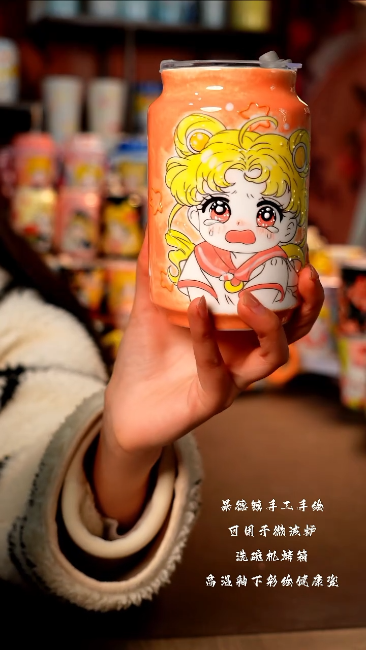 景德镇陶瓷手工手绘杯杯