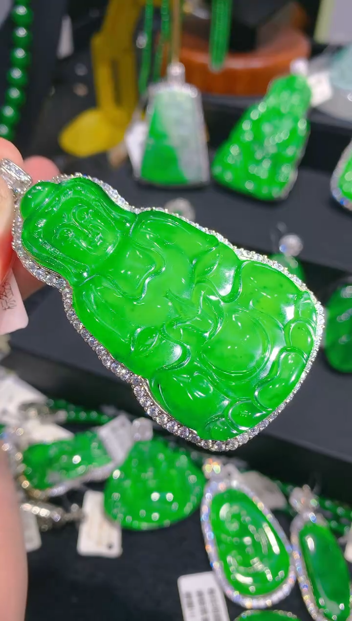 【闪购商品】翡翠颈饰银S925镶嵌87一季