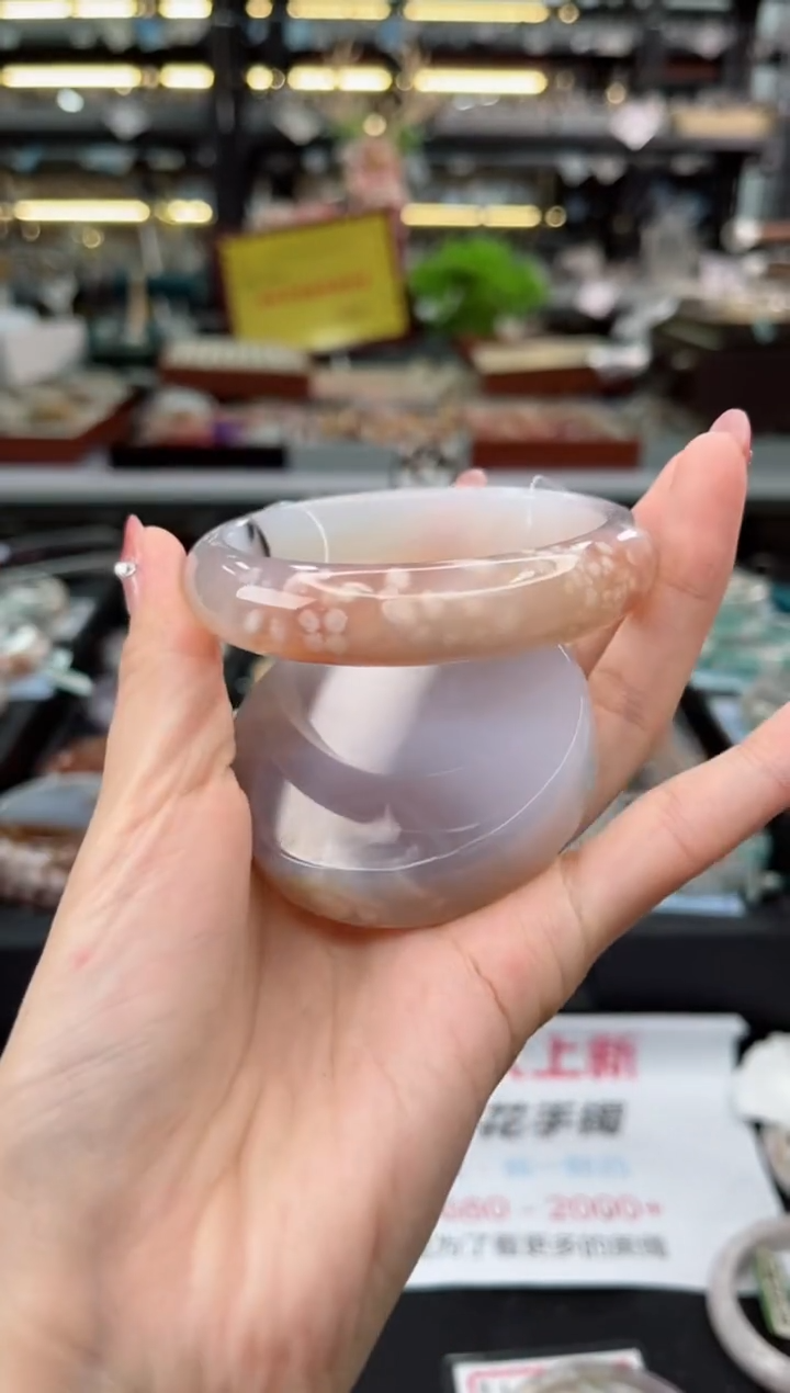 【闪购商品】石英质玉手镯未镶嵌60圈口（赠品镯心）3429137