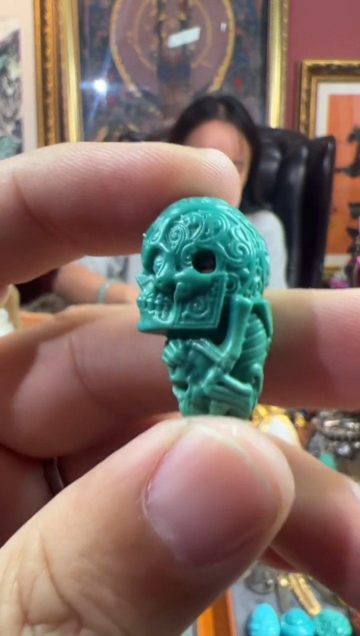 未镶嵌绿松石.125号 绿松石三通套装ylp8g