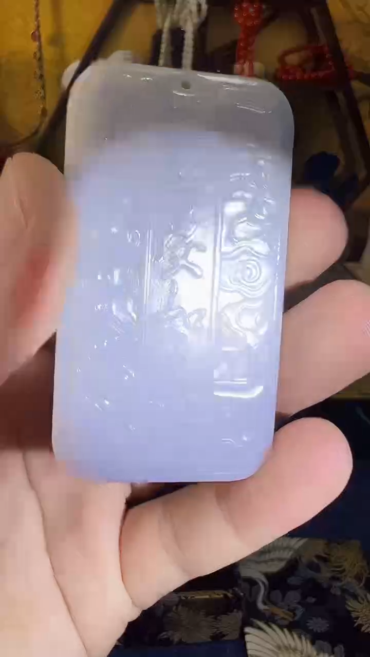 【闪购商品】和田玉挂件未镶嵌和田 平安如意牌（飞铃文玩）