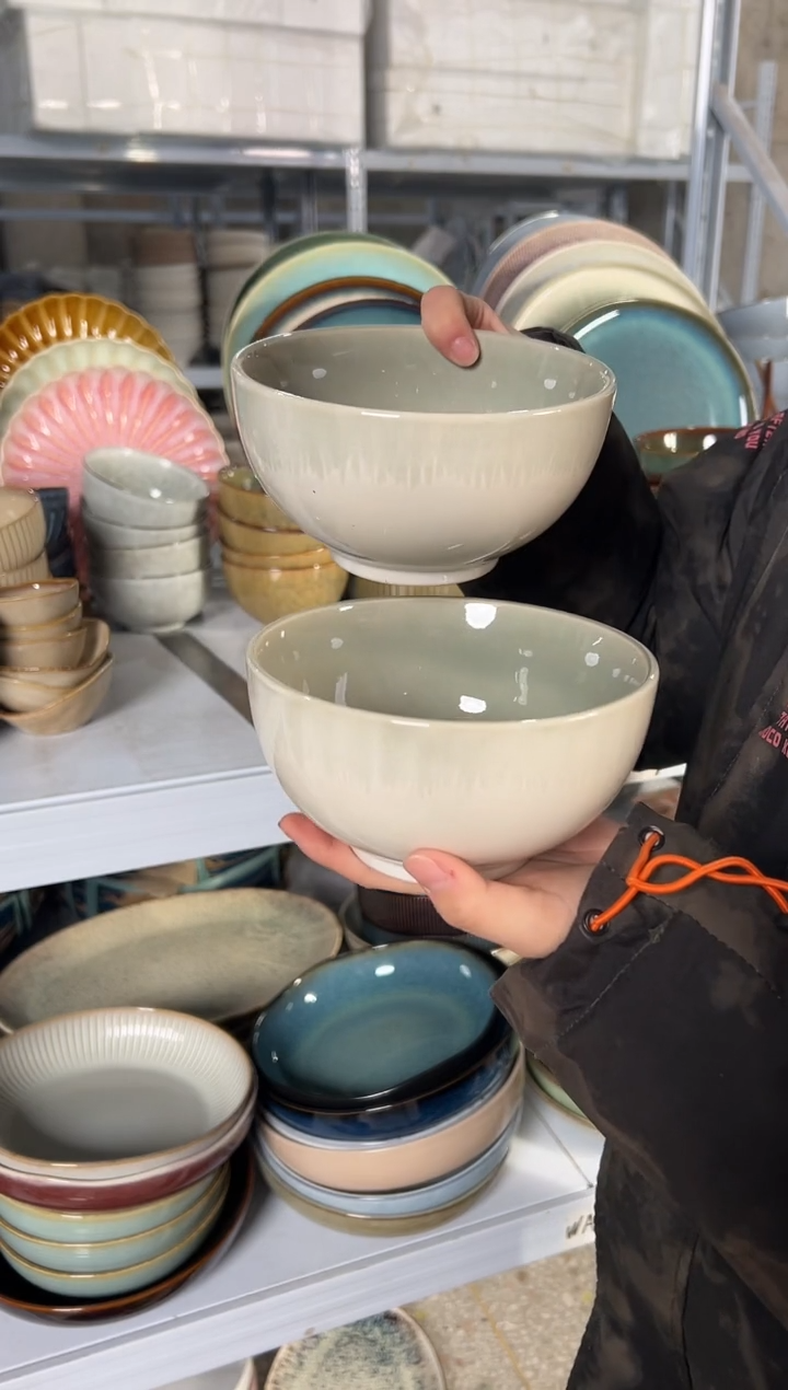 陶瓷外贸尾货瑕疵满20包邮X2米饭碗