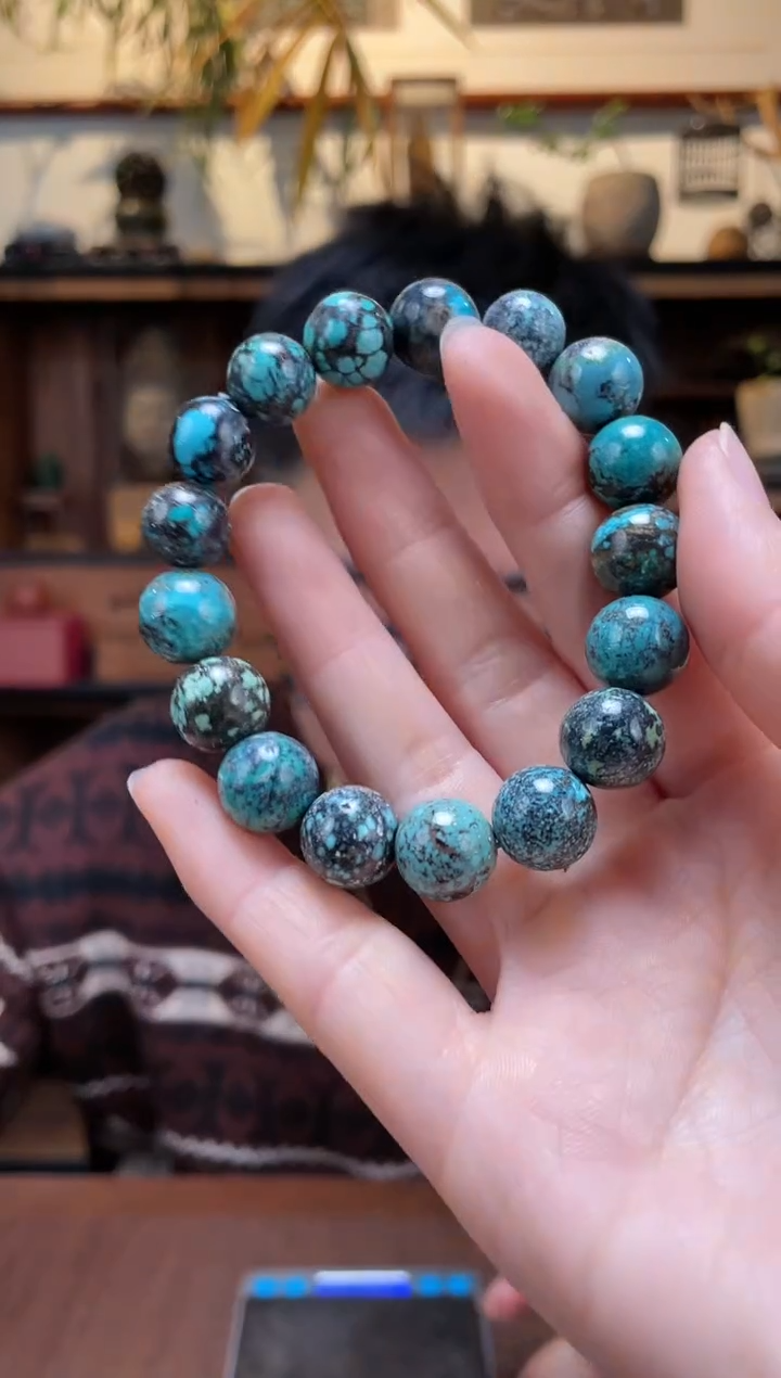 【闪购商品】绿松石手串未镶嵌016绿松石手串ZD多样性发一