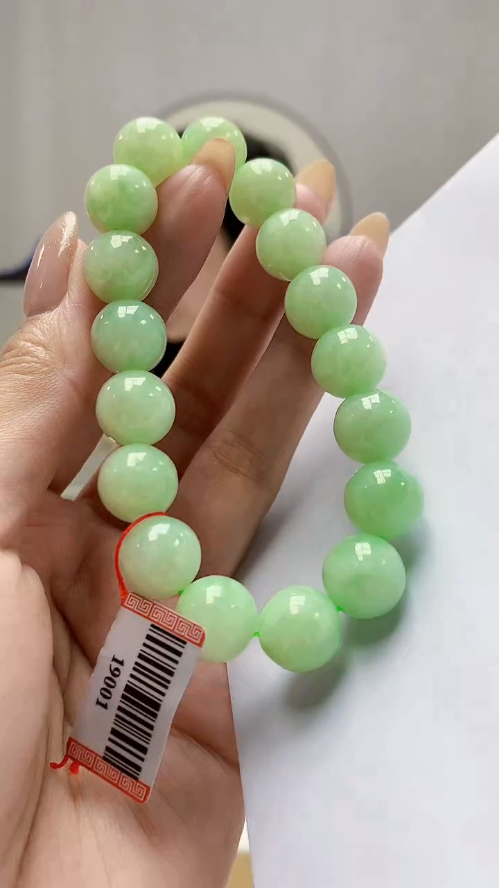 未镶嵌定制翡翠4852MM-毛货手串62