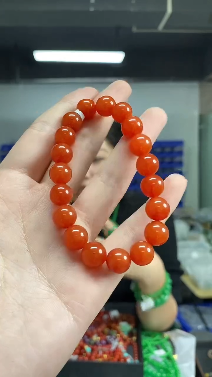 未镶嵌手链南红玛瑙多样性发其一颜色微差