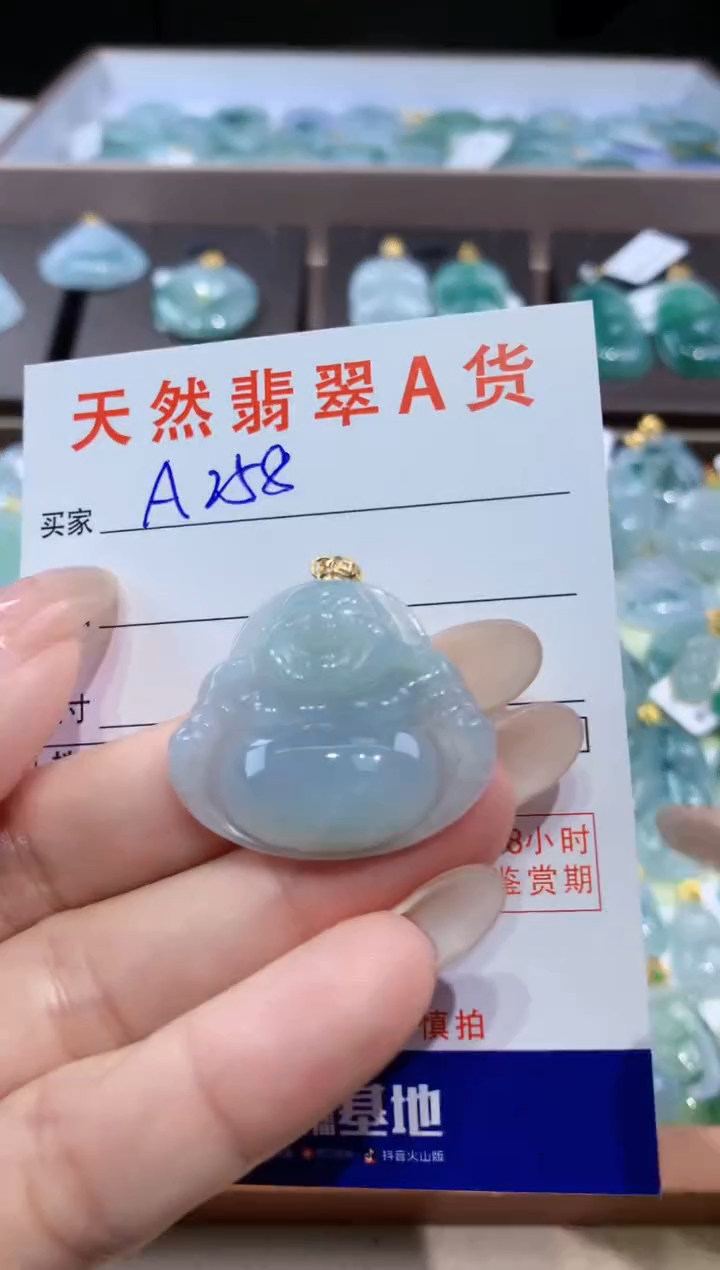 颈饰未镶嵌翡翠天然翡翠A货挂件