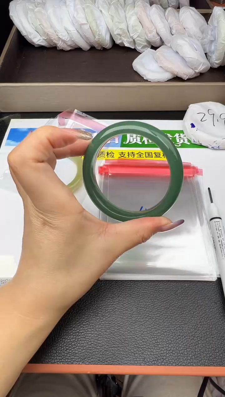 未镶嵌手镯石英质玉圈口58 59