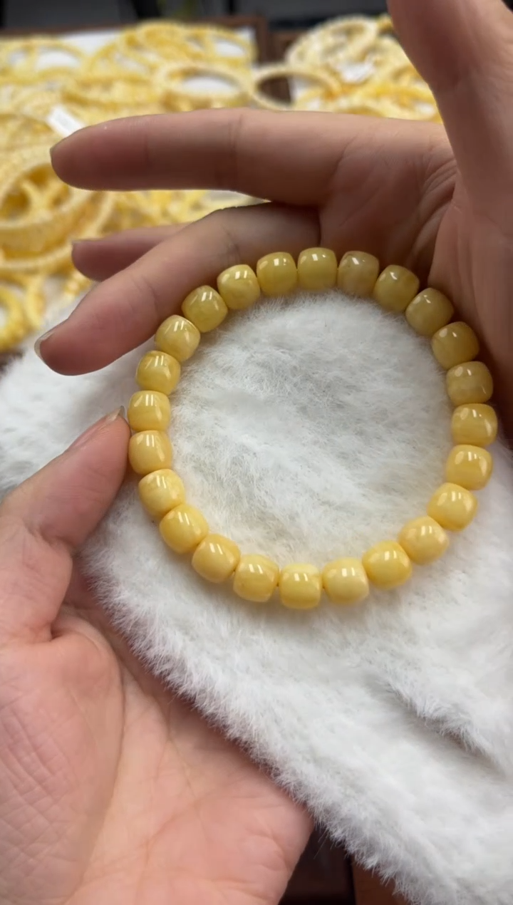 【闪购商品】蜜蜡裸石未镶嵌蜜蜡手串9.1没品控