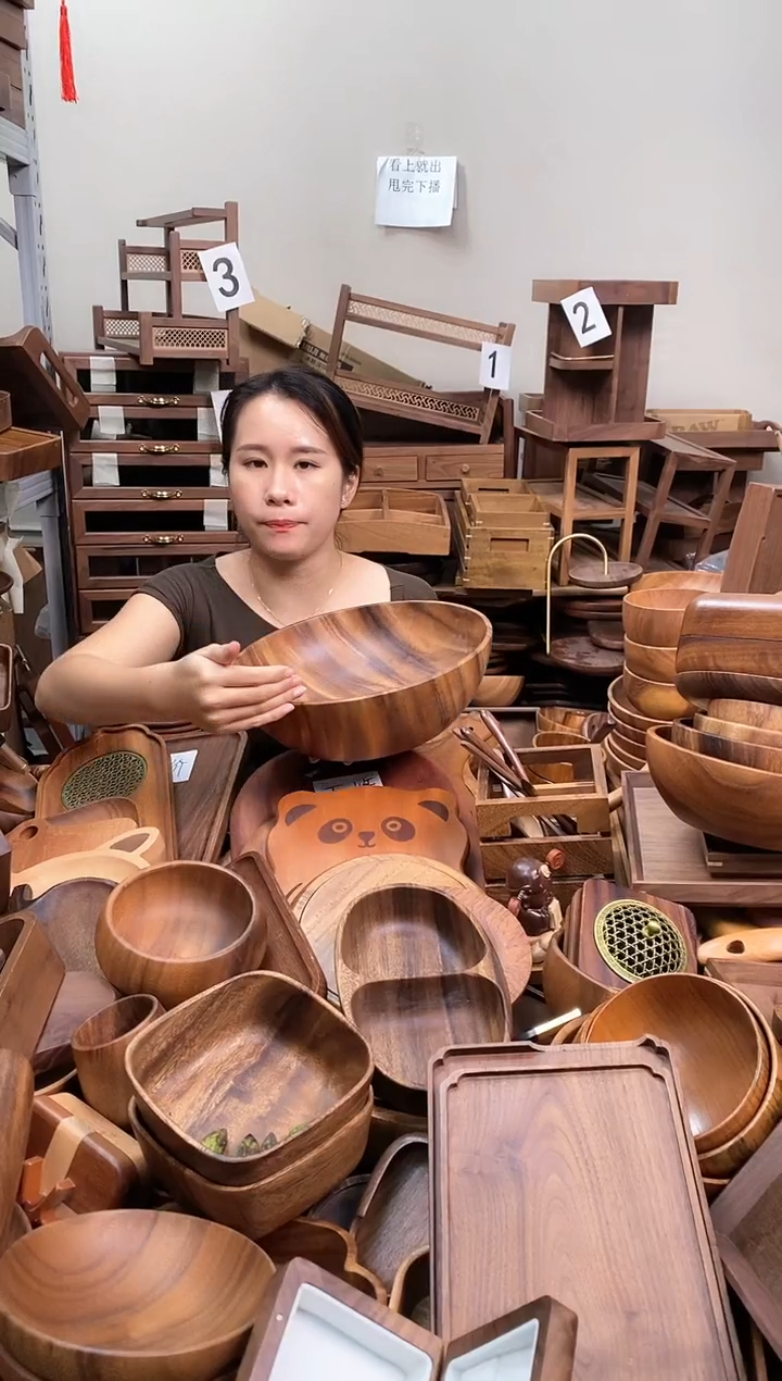    南美胡桃木大碗30*10cm  A
