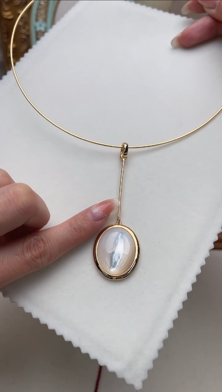 【闪购商品】贝壳（贝母）颈圈合金bw1076颈圈