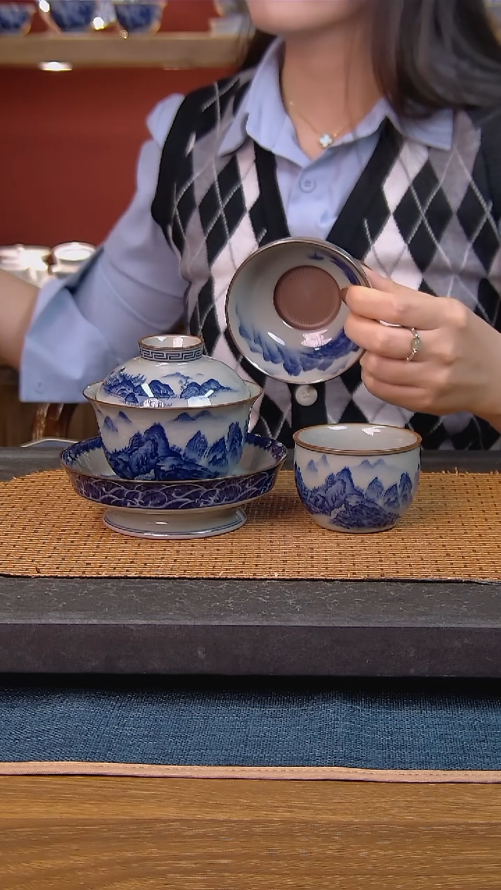 零*简装家用款3件套 老陶泥开片纹陶瓷茶具