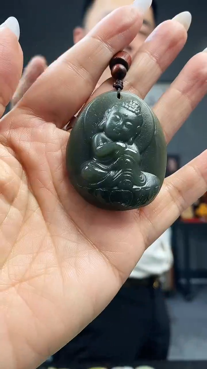 颈饰未镶嵌和田玉天然和田玉（多样性发其中之一）