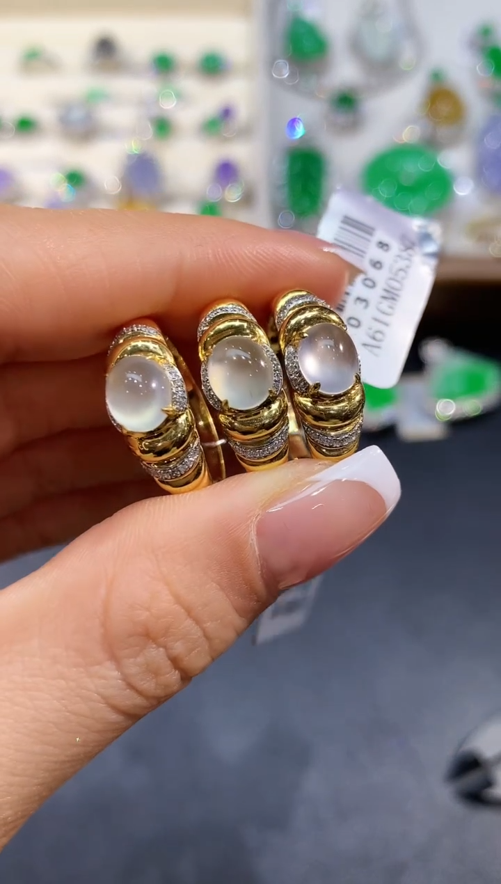 【闪购商品】翡翠戒指18K金镶嵌GM3068多样性发其一