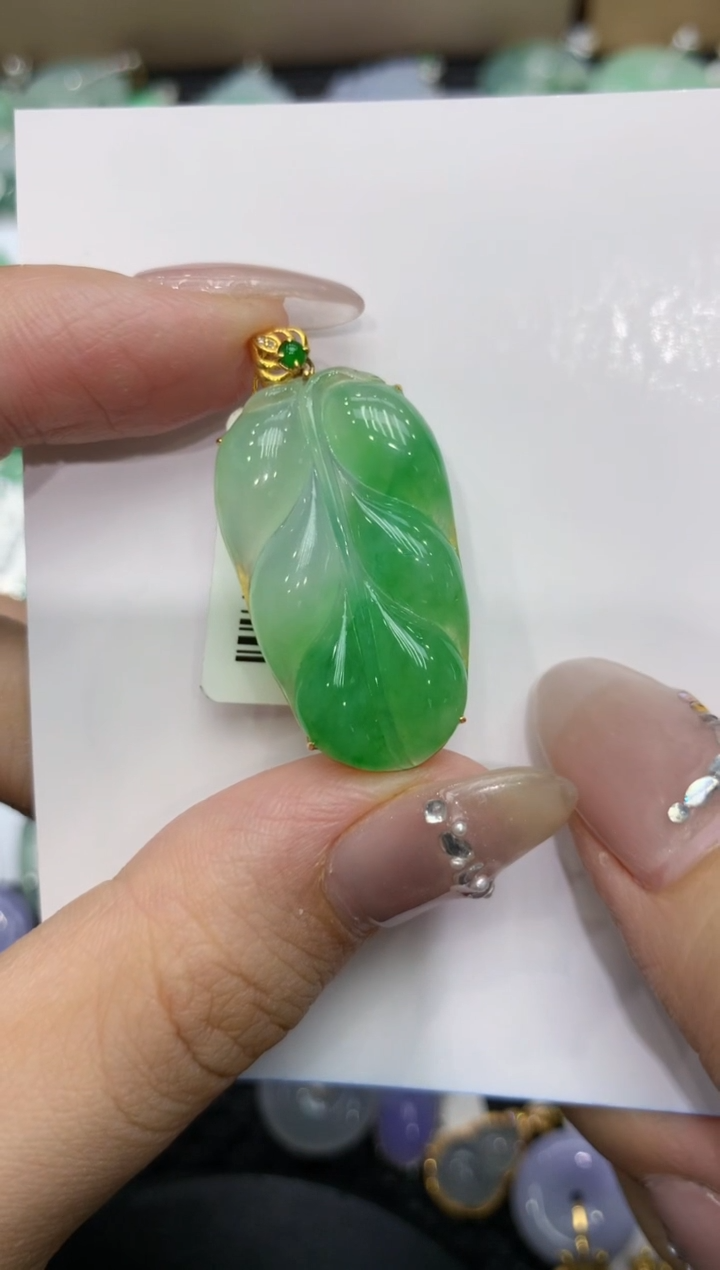 【闪购商品】翡翠颈饰18K金镶嵌222222222