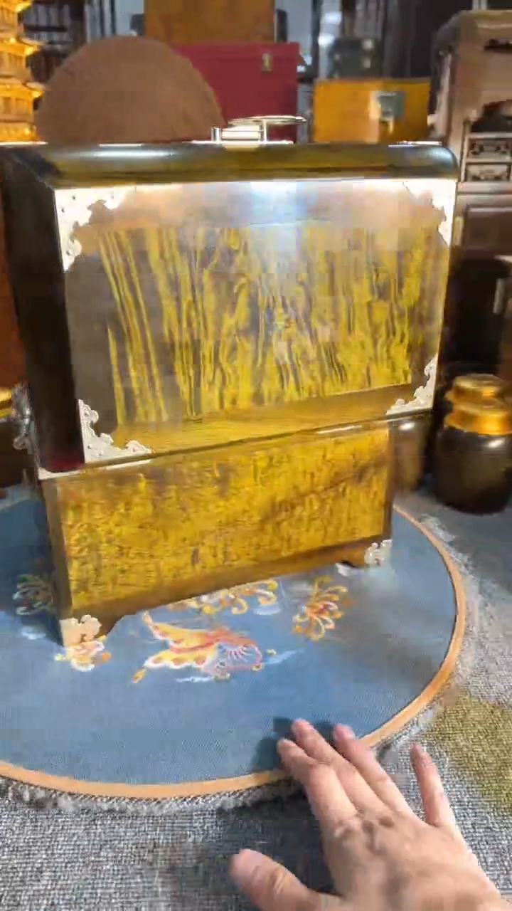 【闪购商品】乌木类成套家具阴沉嫦娥镜箱  s32