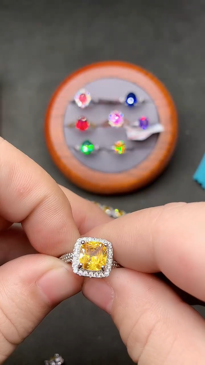 【闪购商品】黄晶戒指合金.............