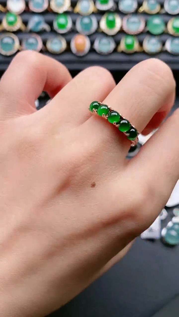 【闪购商品】翡翠戒指银S925镶嵌1111111
