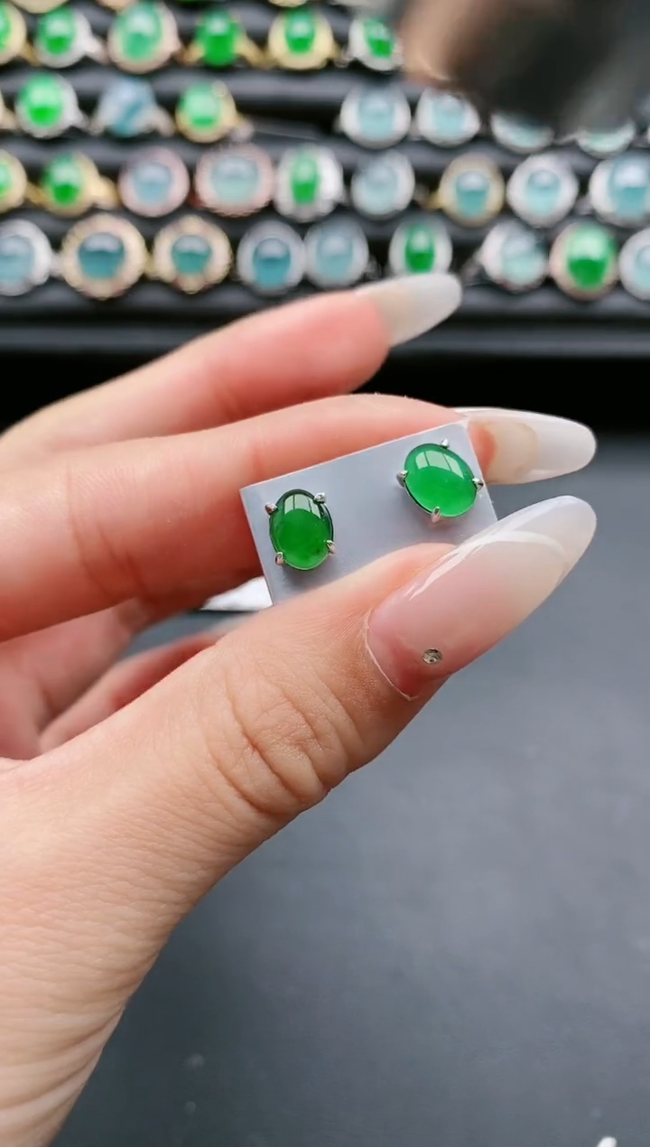 【闪购商品】翡翠戒指银S925镶嵌111111111