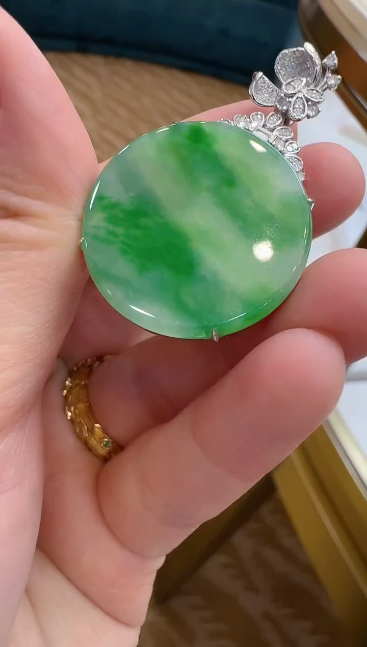 【闪购商品】翡翠吊坠(不含链)18K金镶嵌多样性团购发一件