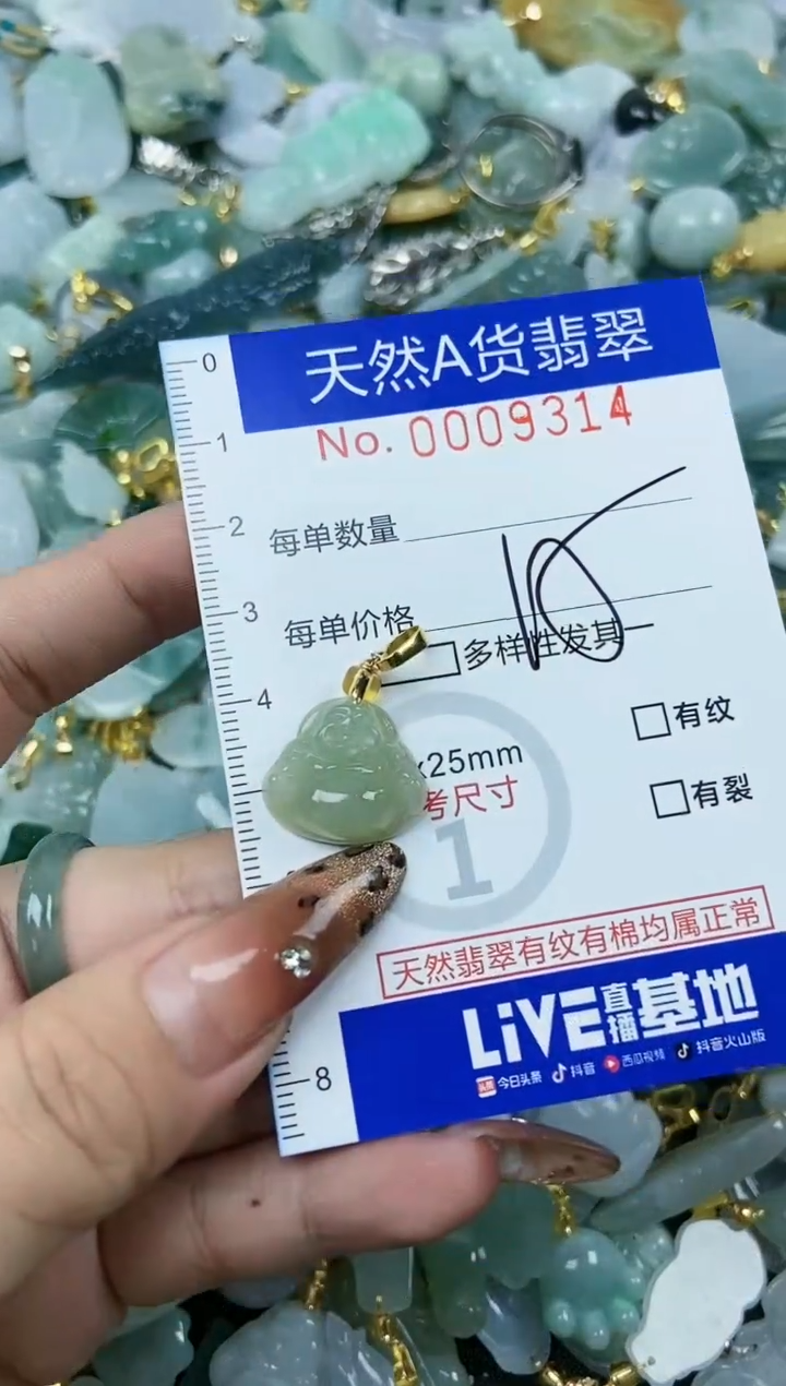 【闪购商品】翡翠颈饰未镶嵌天然A货翡翠