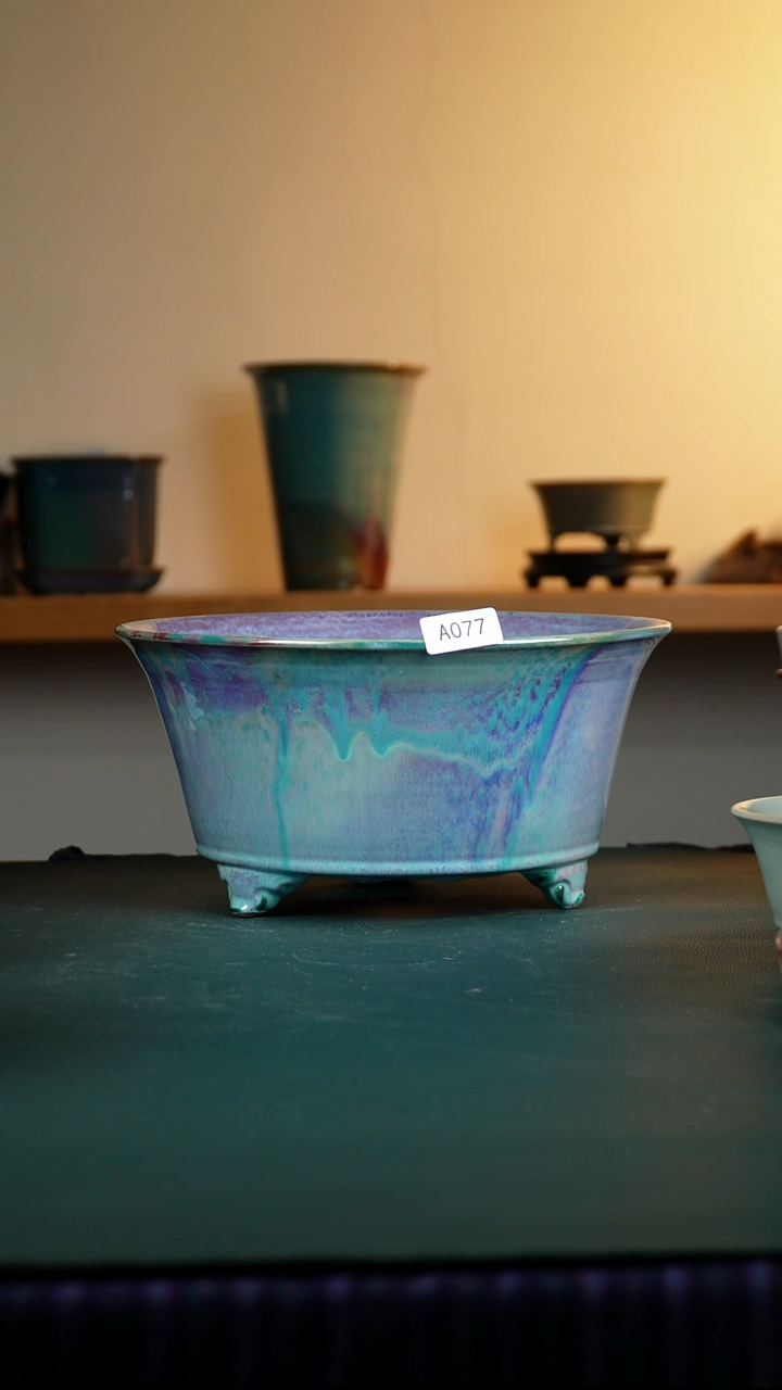 馗077纯手工窑变大花盆15.5/12/30.5/27.5