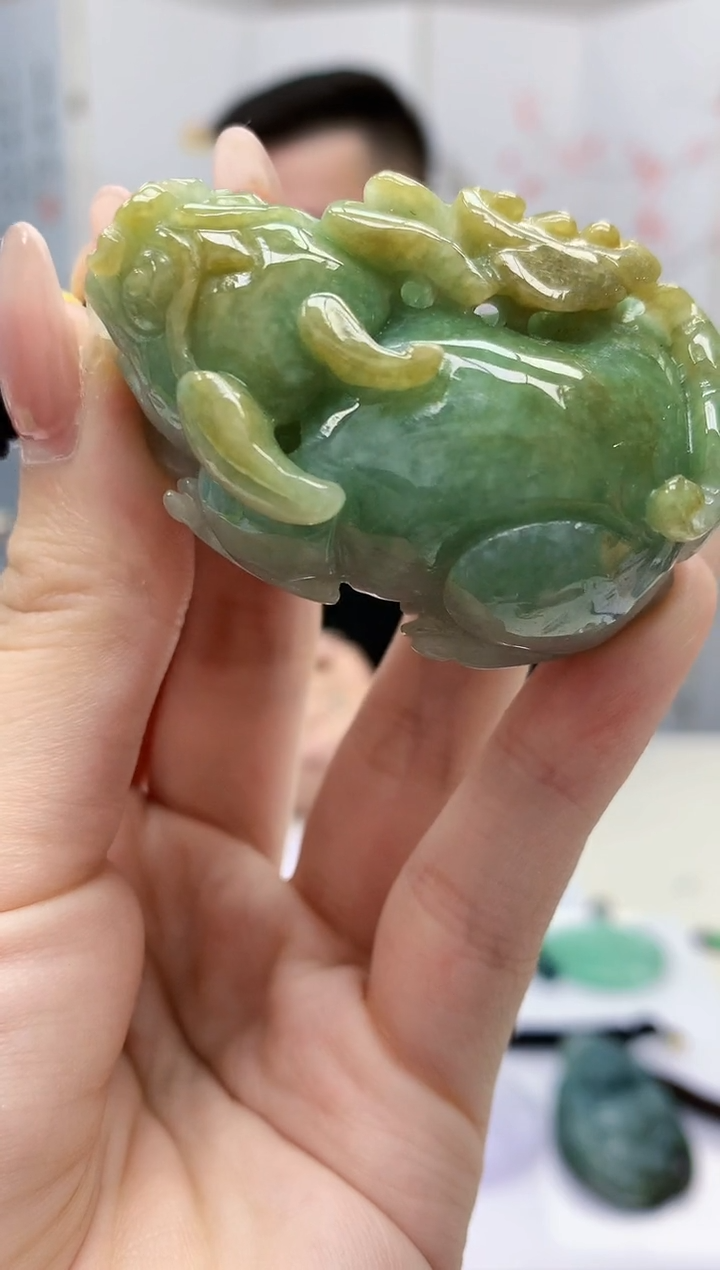 【闪购商品】定制翡翠未镶嵌5152jw-毛货挂件39