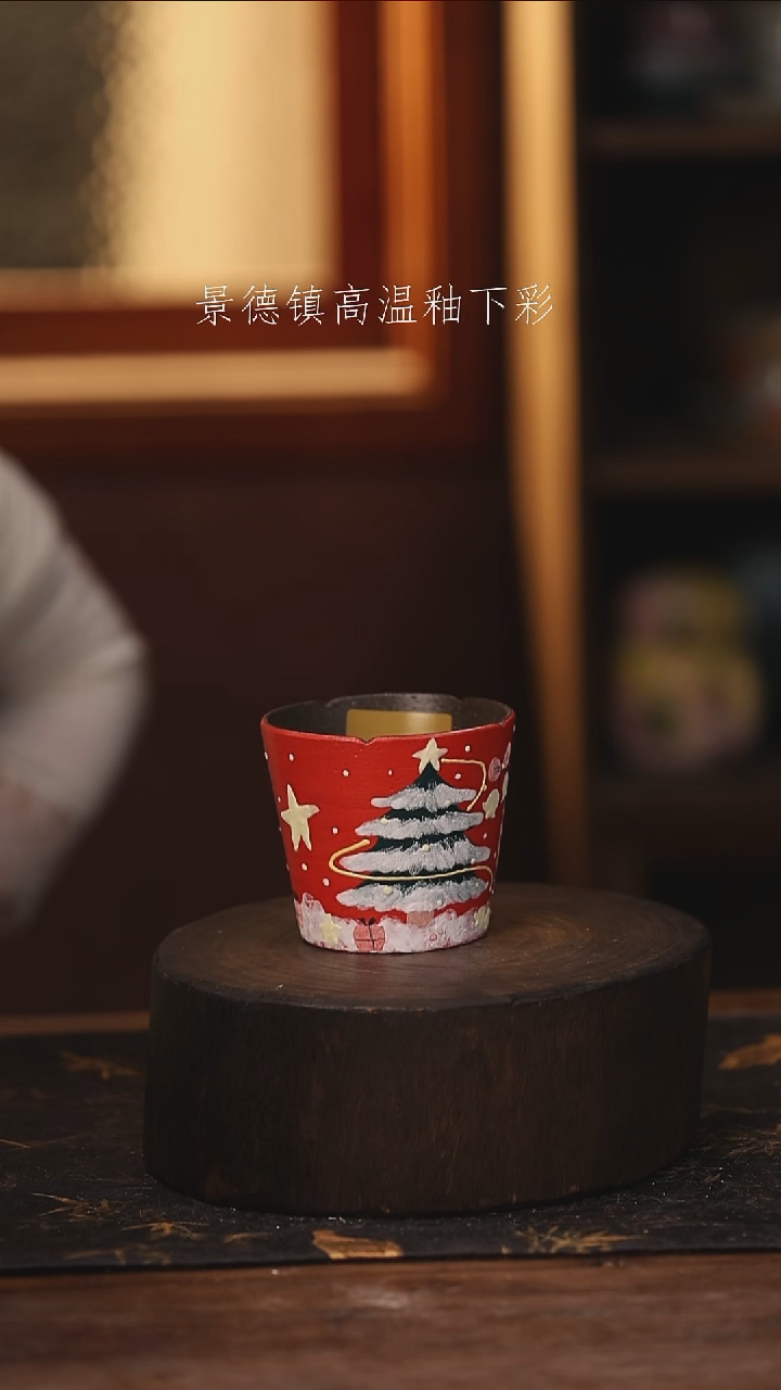 陶瓷景德镇高温釉下手绘陶瓷@L233@