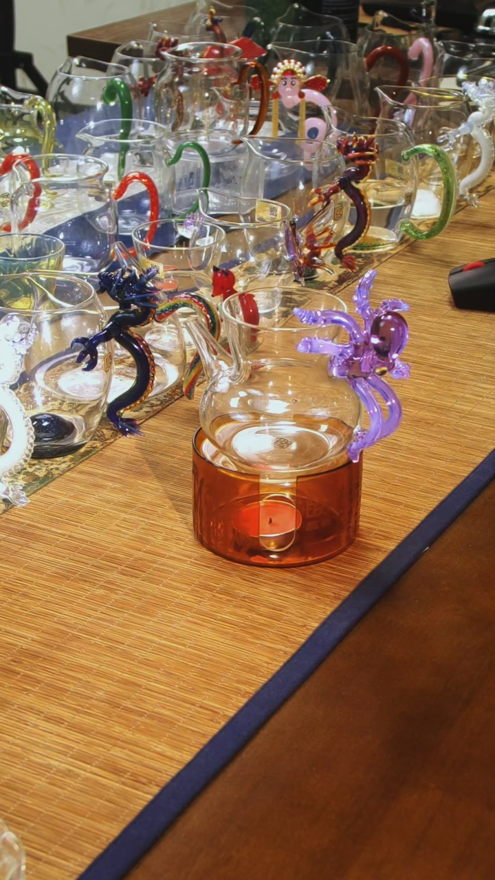 【闪购商品】海神八爪鱼公杯加琥珀色温茶器晶焱金标