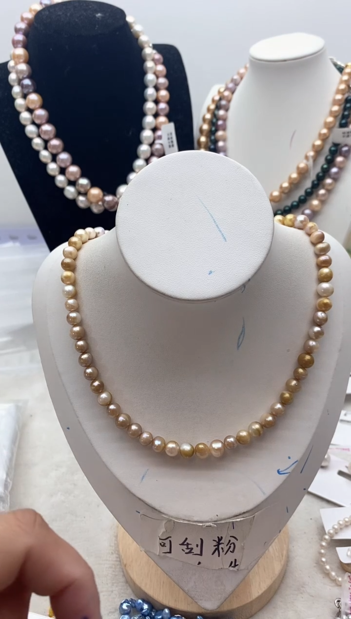 【闪购商品】淡水珍珠颈饰钛钢176