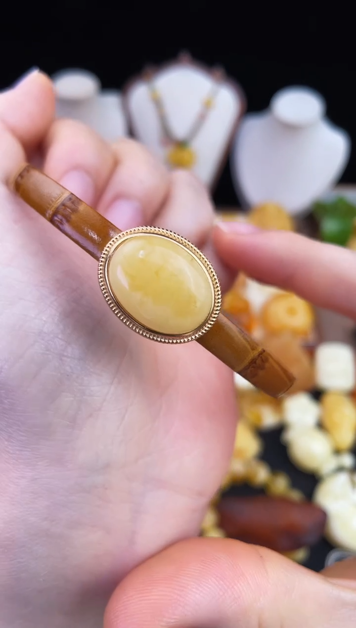 琥珀未镶嵌珠宝奇石柒月
