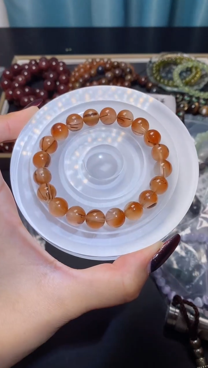 【闪购商品】水晶手串未镶嵌红兔毛编号307